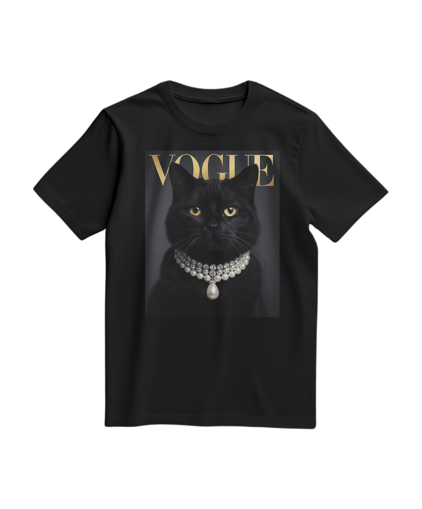 T-shirt Black Cat V