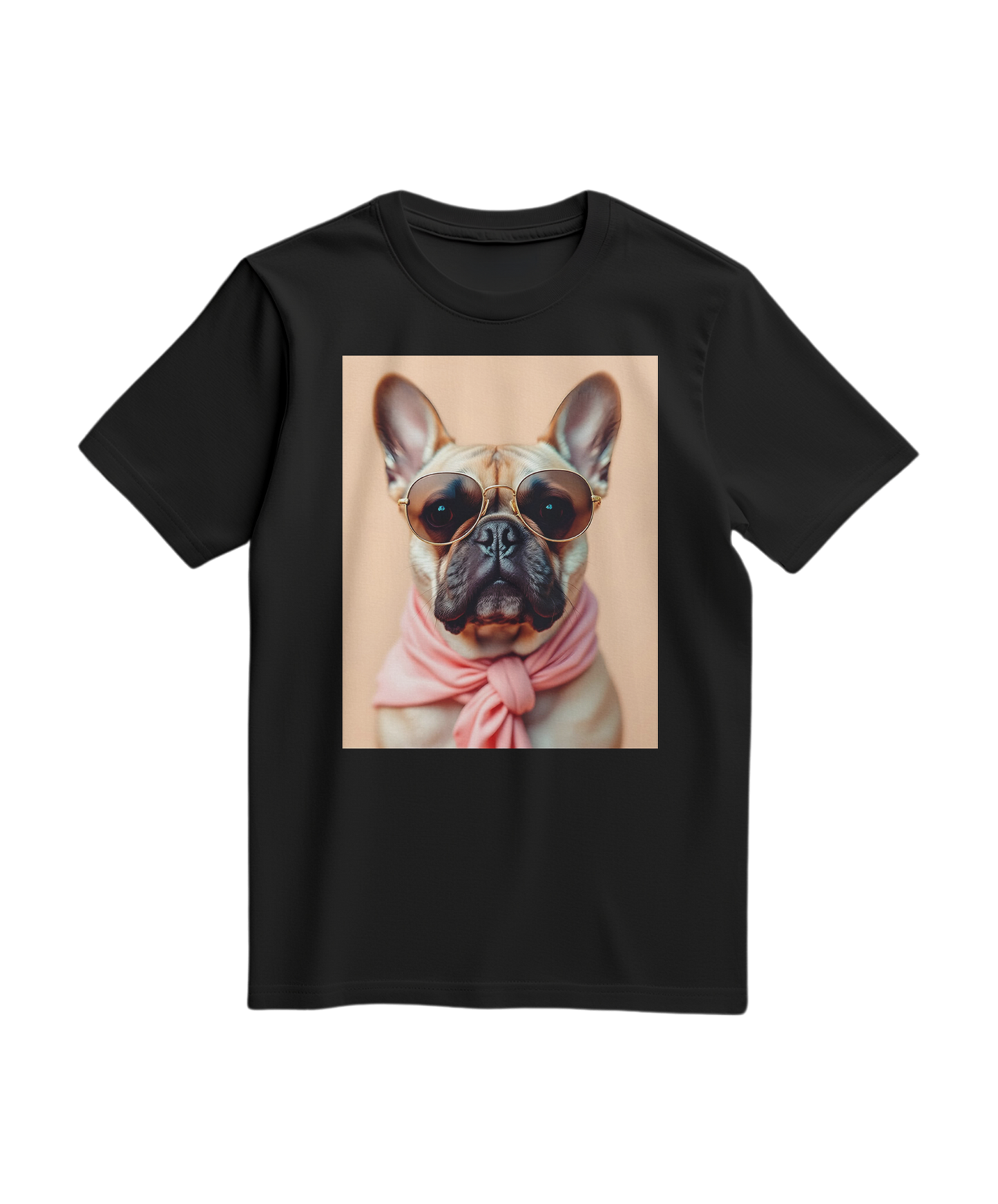Camiseta preta Royal Muse da Camalestore, t-shirt de algodão com design elegante e confortável para uso casual.