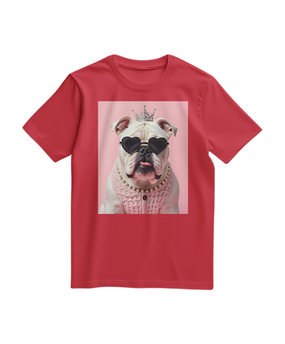 Camiseta Diva Dog Elite vermelha da Camalestore, confortável e estilosa, exibida em fundo branco.
