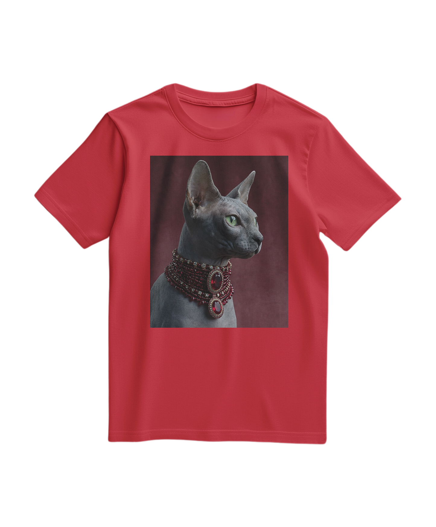 Camalestore T-shirt Emerald Muse Elite vermelha, com design moderno e confortável, exibida em fundo neutro.