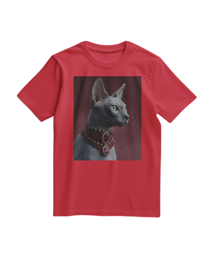 Camalestore T-shirt Emerald Muse Elite vermelha, com design moderno e confortável, exibida em fundo neutro.