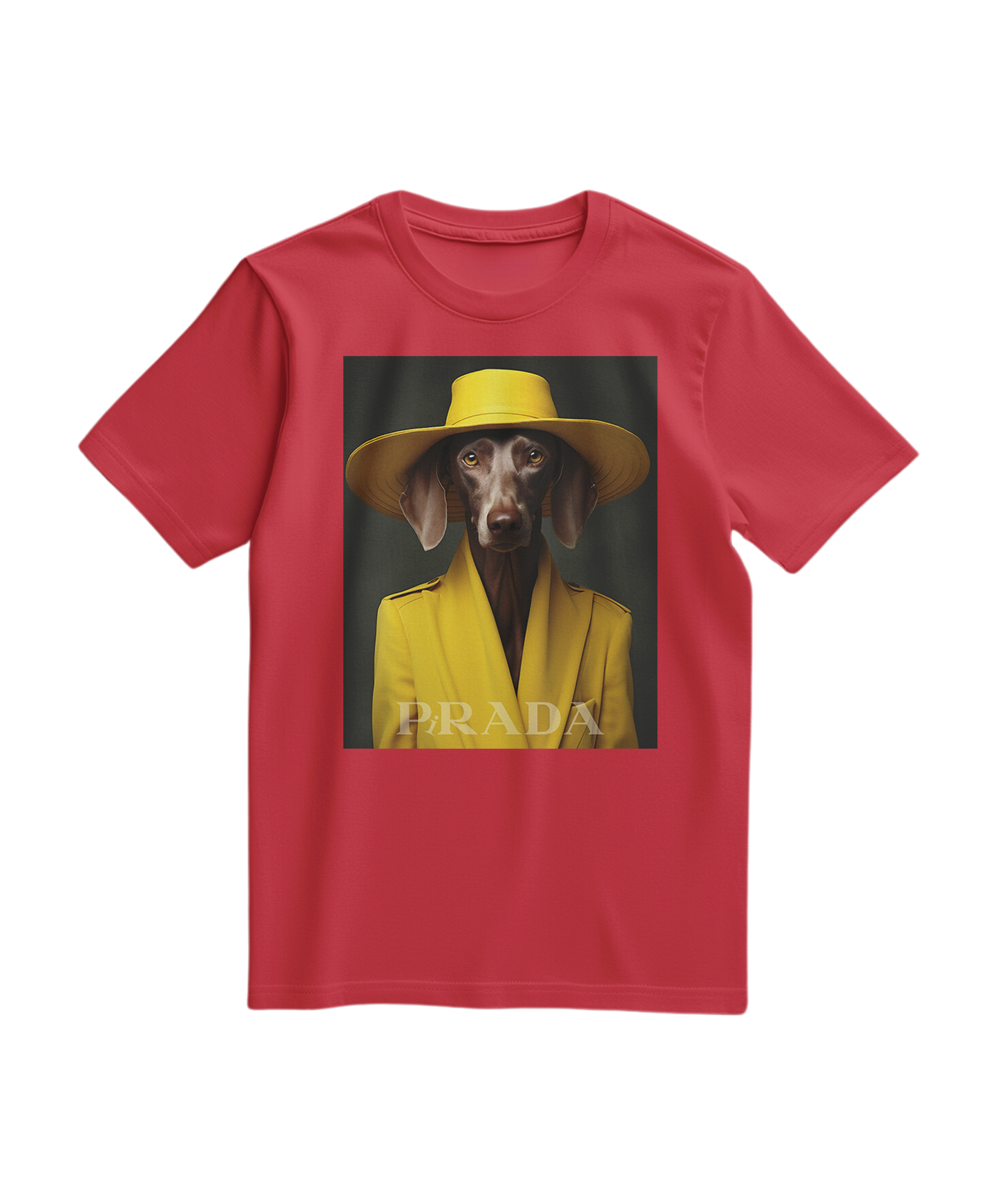 Camiseta amarela Wei da Camalestore, vista de frente, com design simples e cores vibrantes.