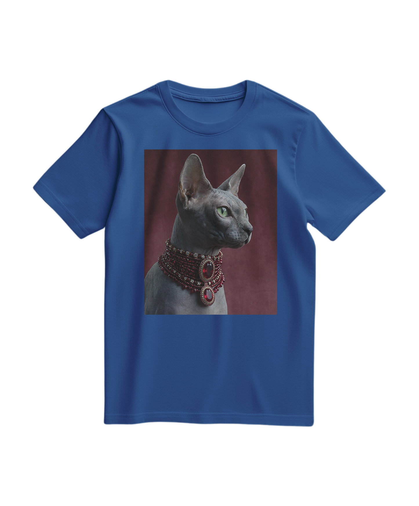 Camalestore T-shirt Emerald Muse Elite azul royal, confortável com design estiloso, feito de tecido macio e de alta qualidade.