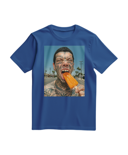 T-shirt Orange Drip