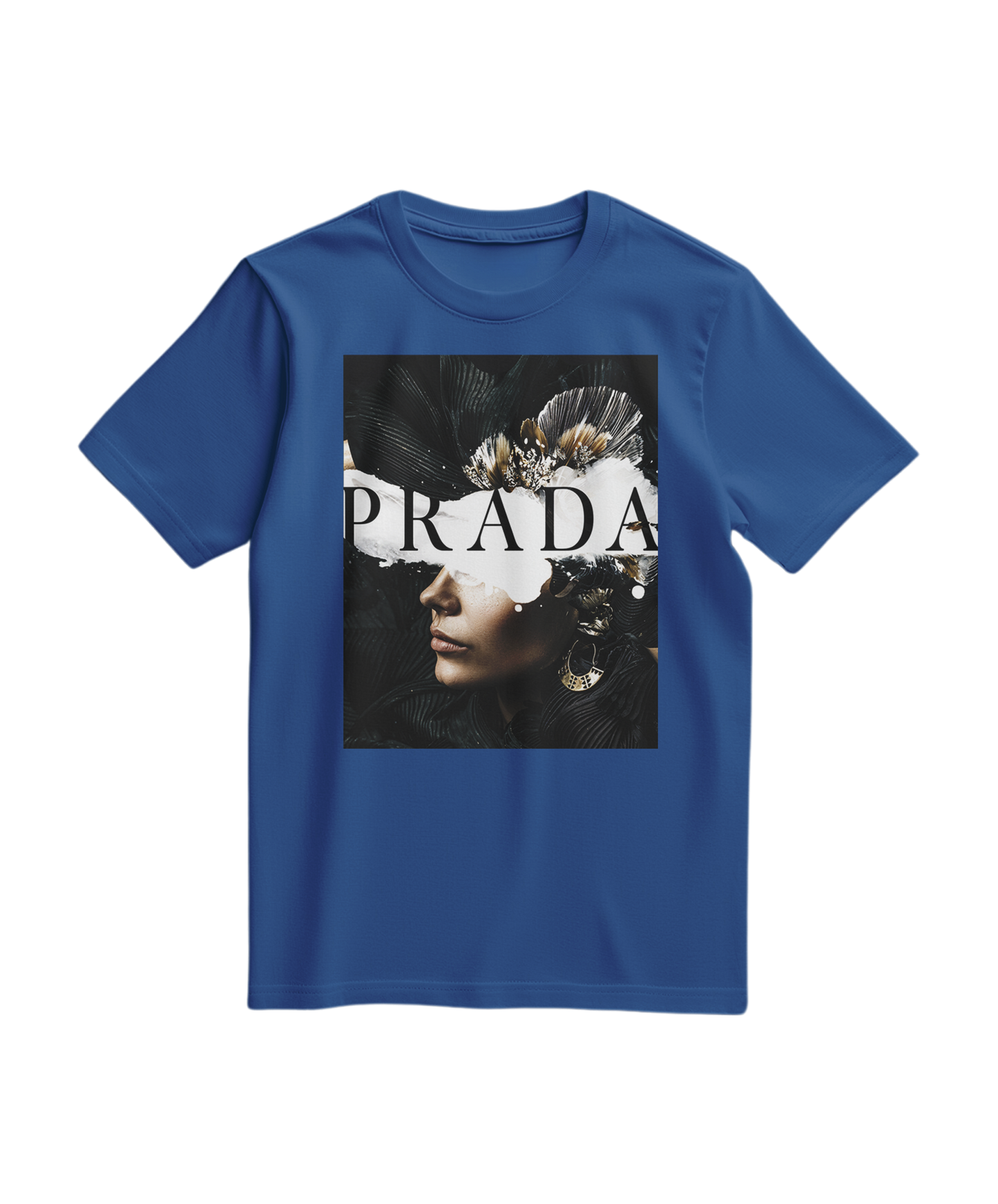 Camalestore T-shirt Shadow Muse azul royal, confortável com design moderno, tecido macio e ajuste casual.