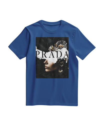 Camalestore T-shirt Shadow Muse azul royal, confortável com design moderno, tecido macio e ajuste casual.