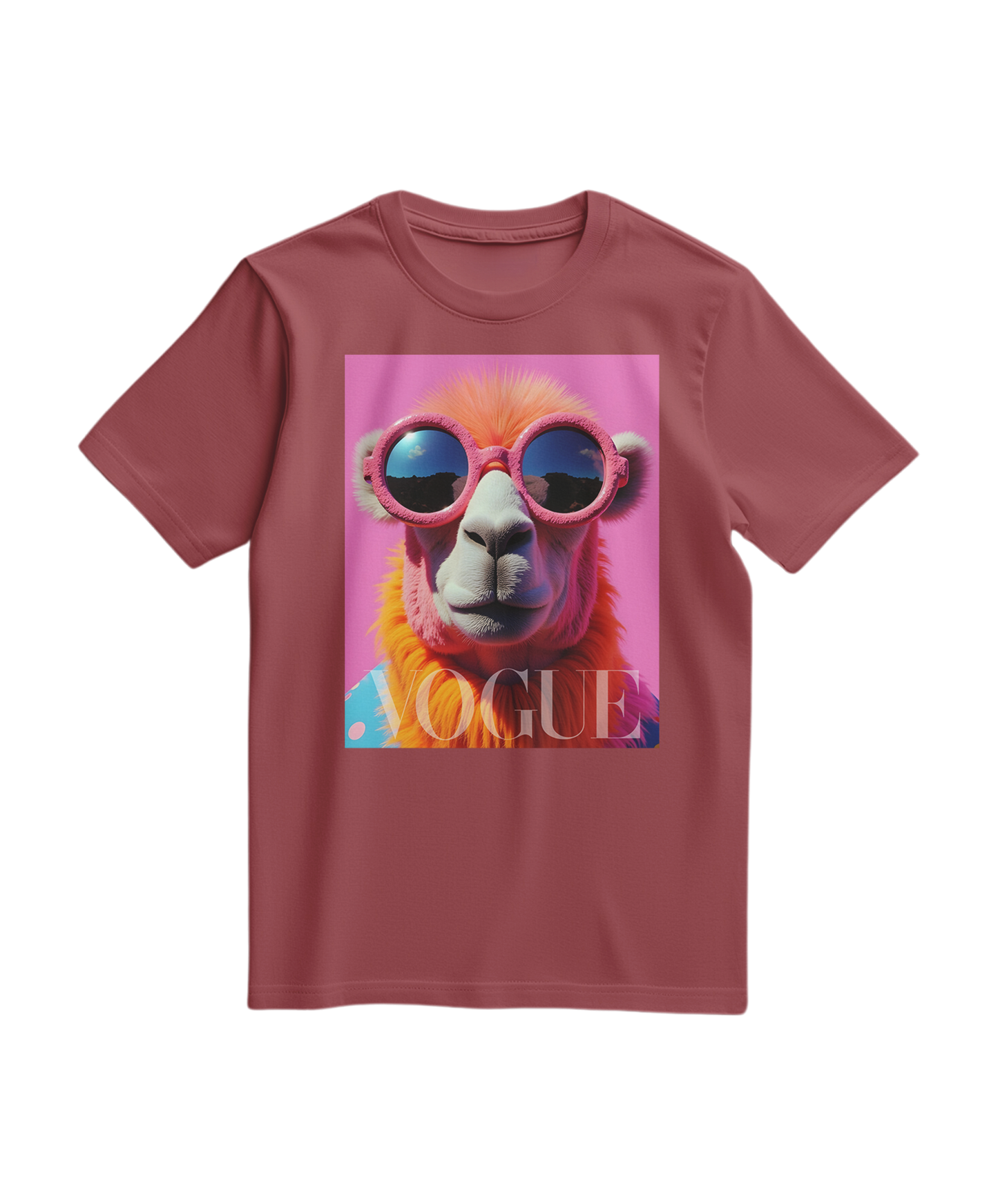 T-shirt Pink Camel Icon