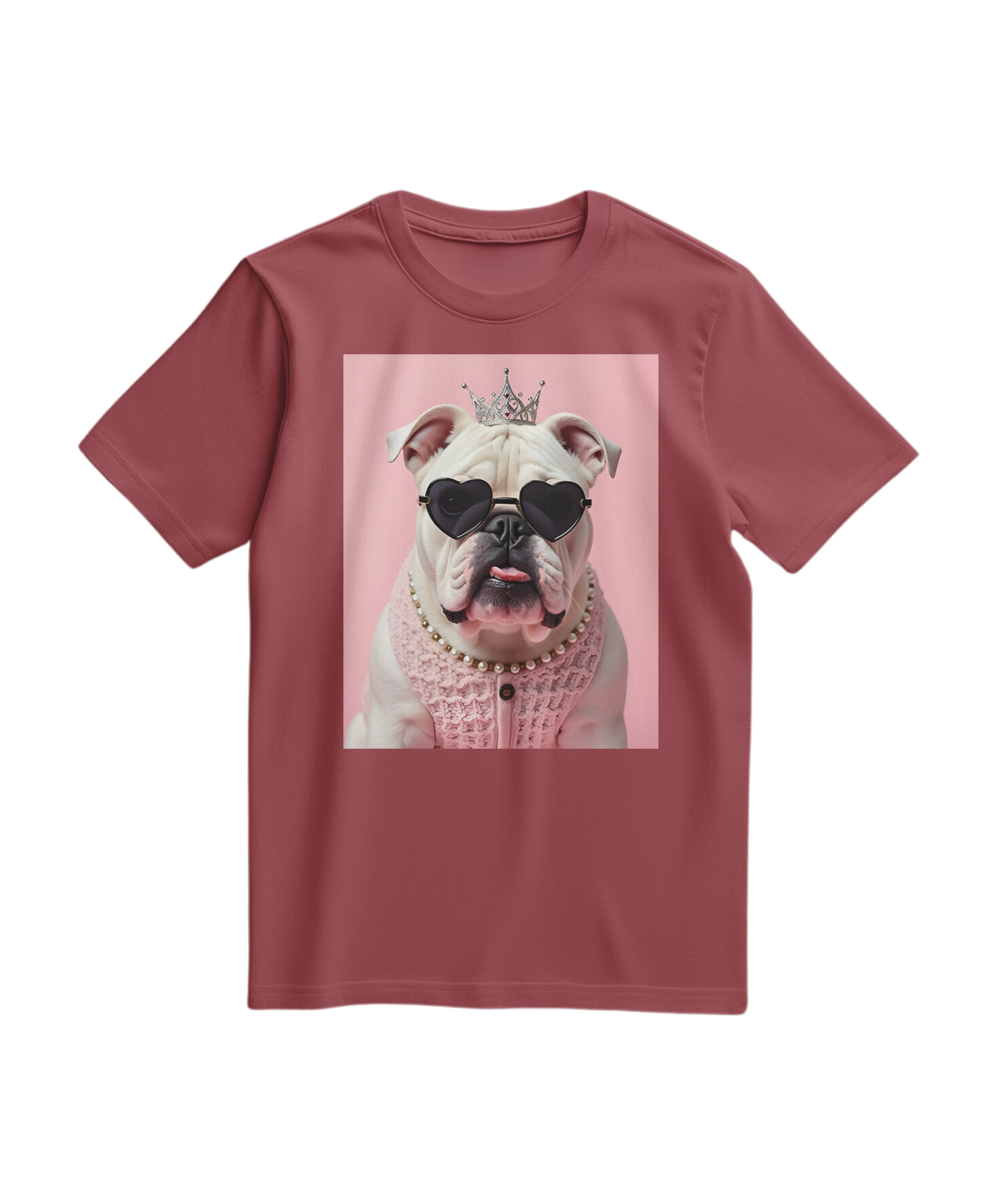 Camiseta Diva Dog Elite da Camalestore em tom terracota, com detalhes de estampa canina e ajuste confortável para cães.