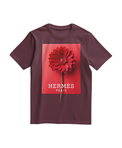 T-shirt Red Bloom Paris