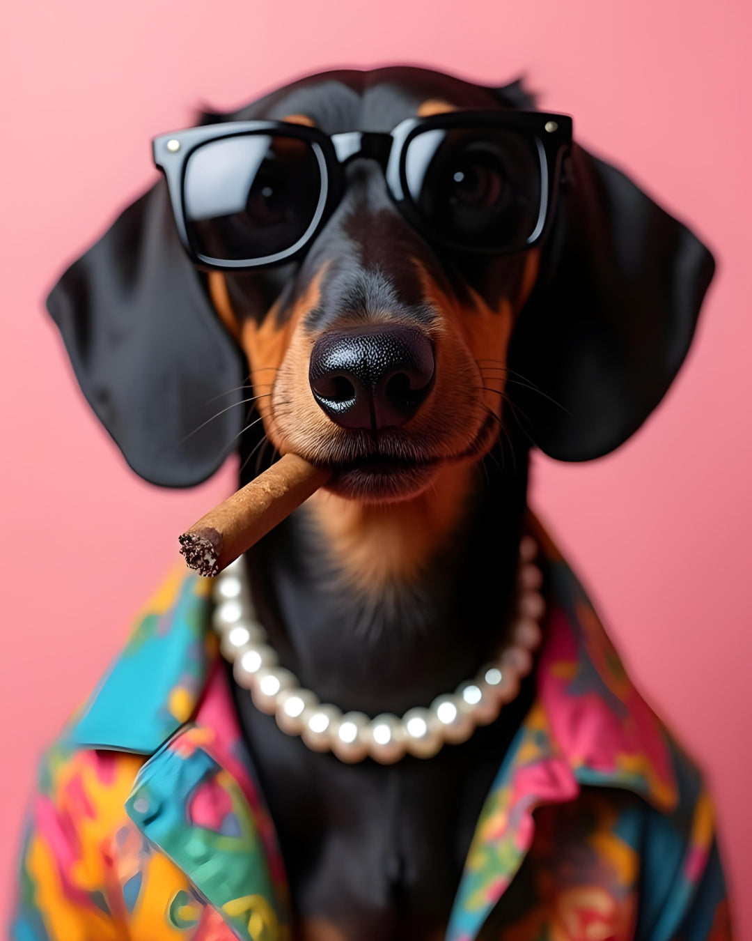 Sweatshirt Smoking dachshund - Camale