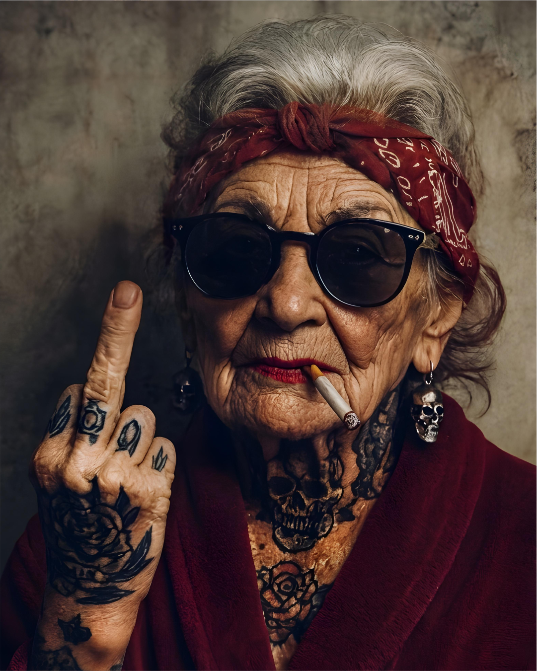 T-shirt Bad Grandma