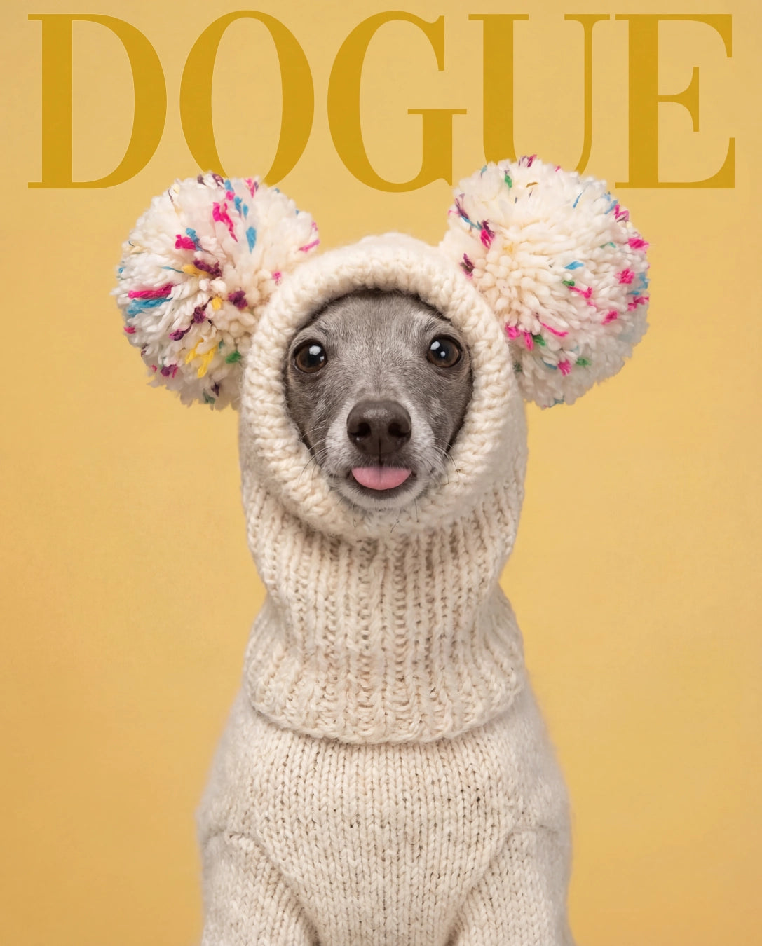 Camiseta T-shirt Dogue Balaclava da Camalestore, com estampa de cachorro, cor cinza e tecido confortável, exibida na imagem.