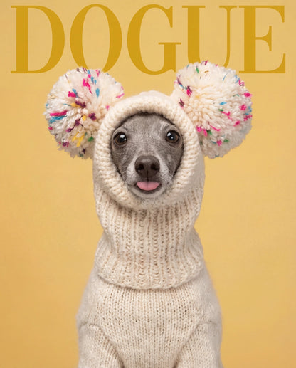 Camiseta T-shirt Dogue Balaclava da Camalestore, com estampa de cachorro, cor cinza e tecido confortável, exibida na imagem.