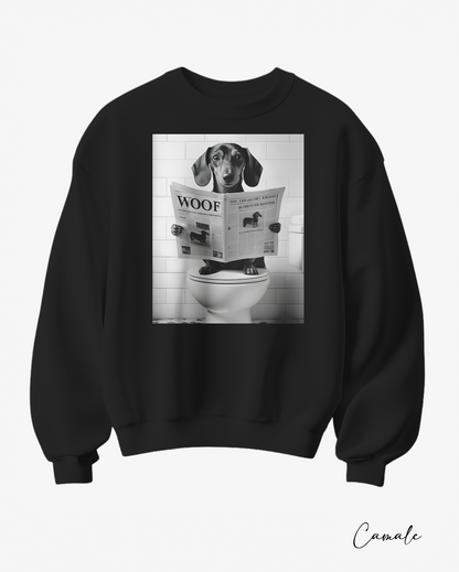 Sweatshirt Dachshund Woof - Camale