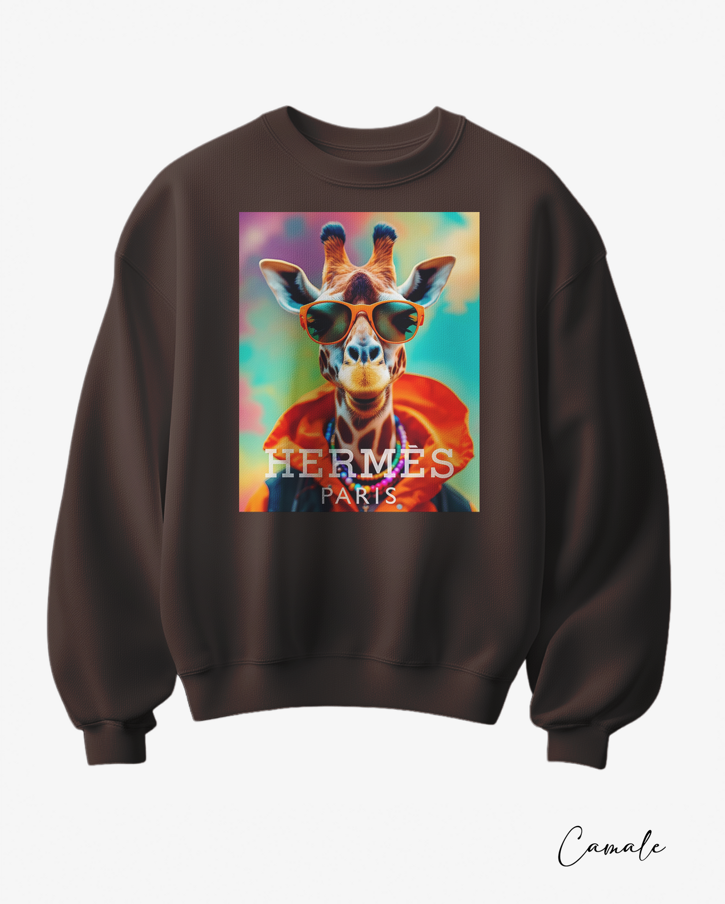 Sweatshirt H Giraffe - Camale
