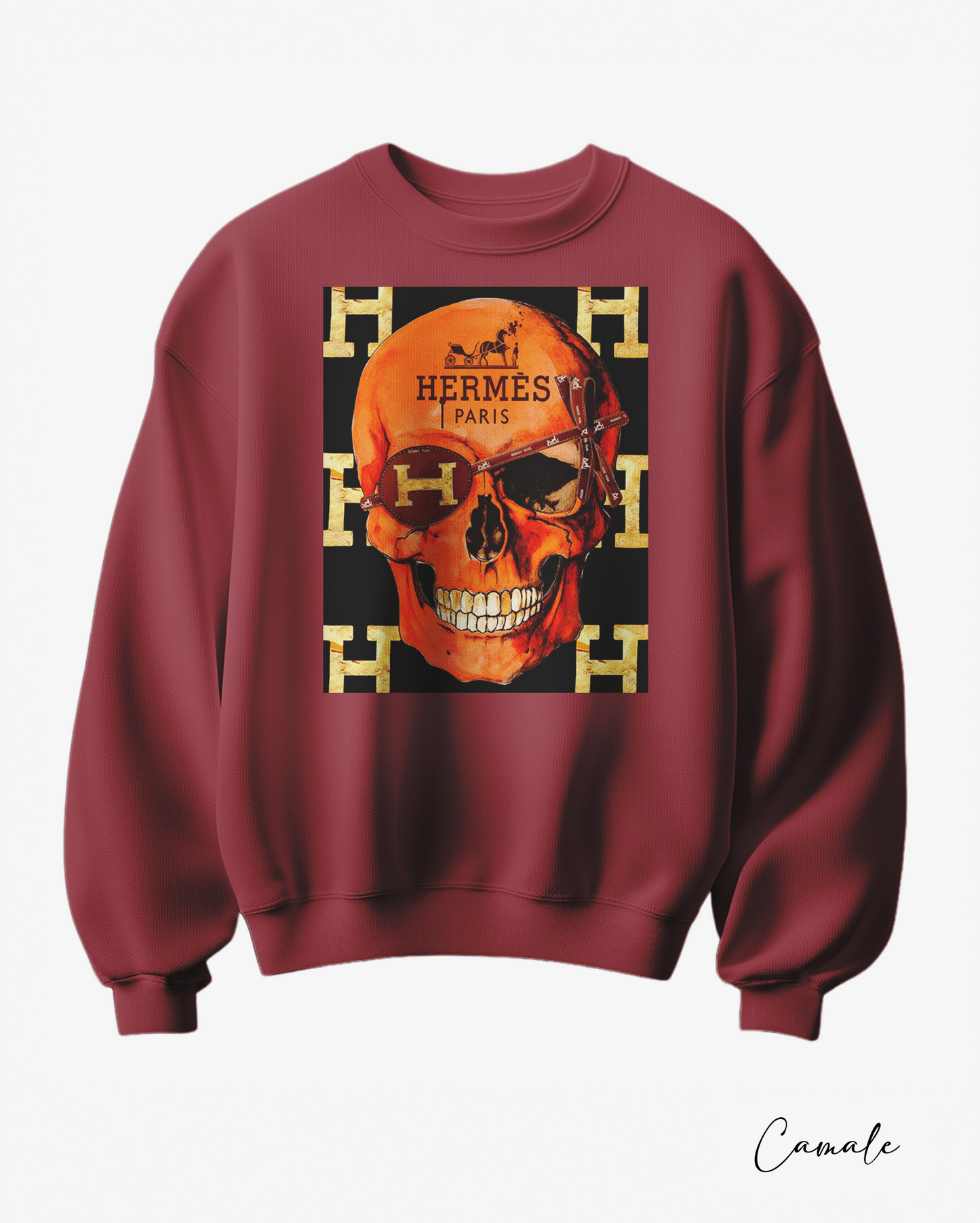 Sweatshirt H Skull - Camale