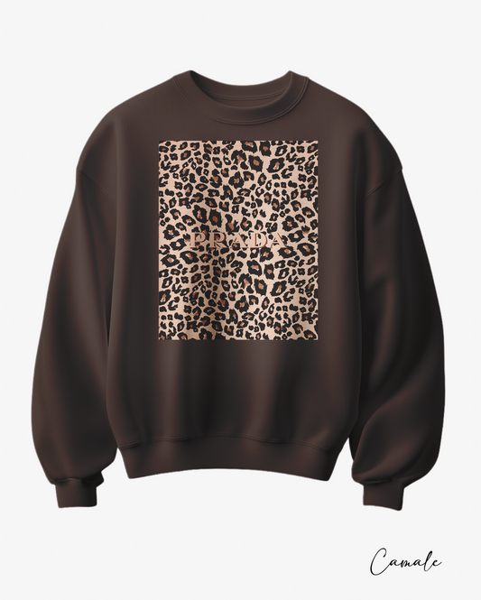 Sweatshirt P Leopard - Camale