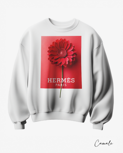Sweatshirt H Flower - Camale