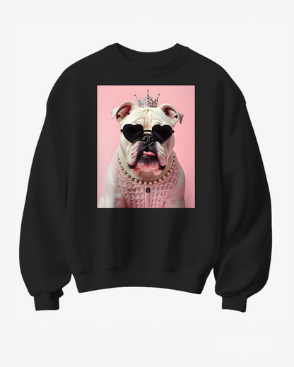 Sweatshirt Buldogue Queen - Camale