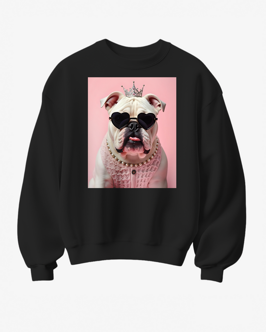 Sweatshirt Buldogue Queen - Camale