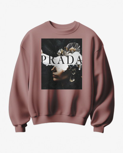Sweatshirt P Abstract da Camalestore com padrão artístico moderno, tecido confortável e design casual para o dia a dia.