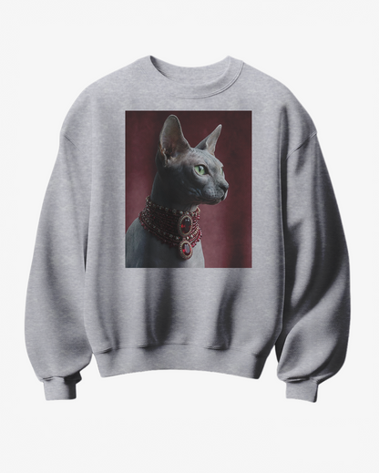 Sweatshirt Sphynx Royalty - Camale