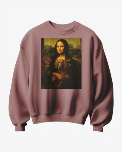 Sweatshirt Wei Mona da Camalestore, com design confortável e casual, exibida na imagem com detalhes de tecido e cor cinza claro.