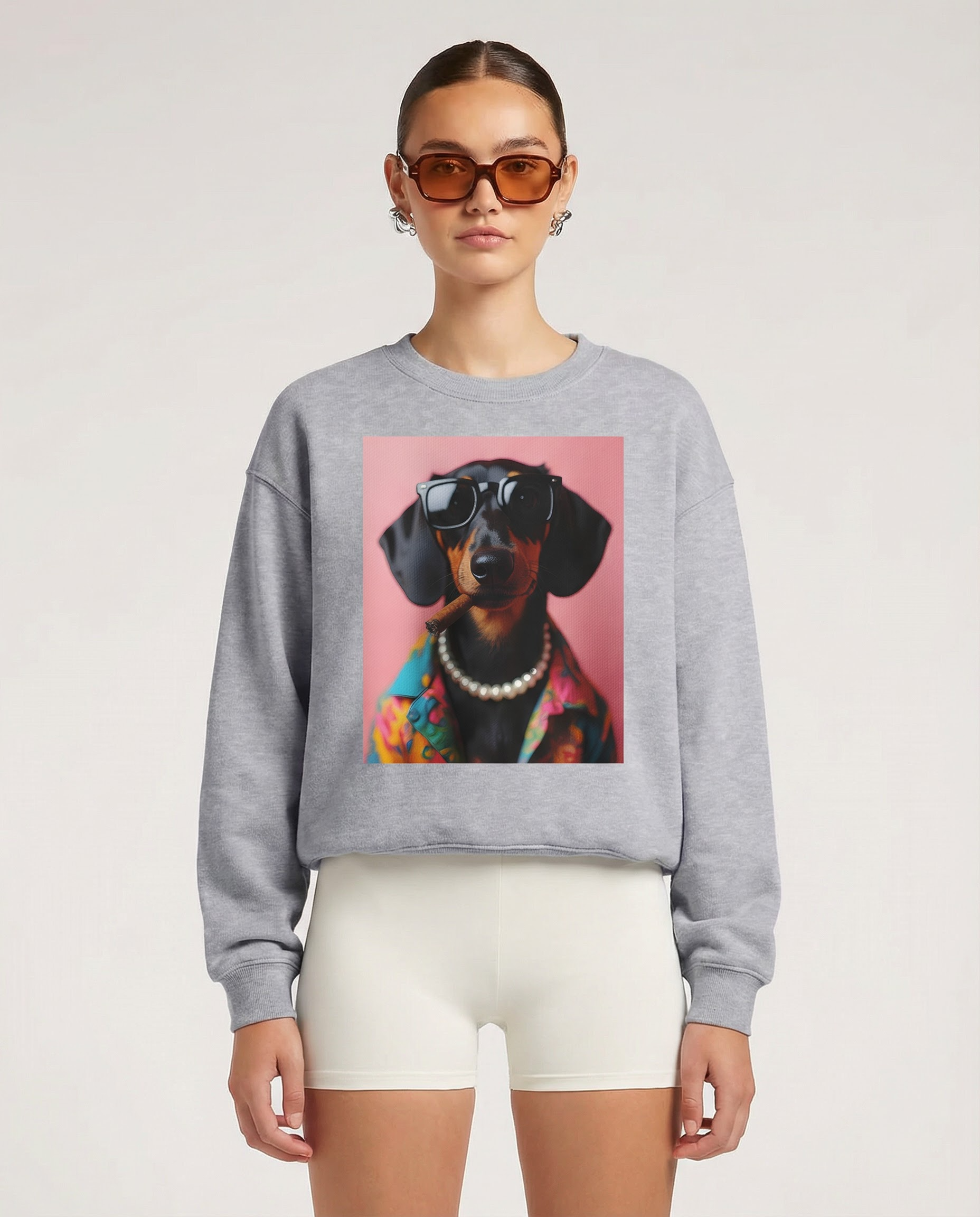 Sweatshirt Smoking dachshund - Camale