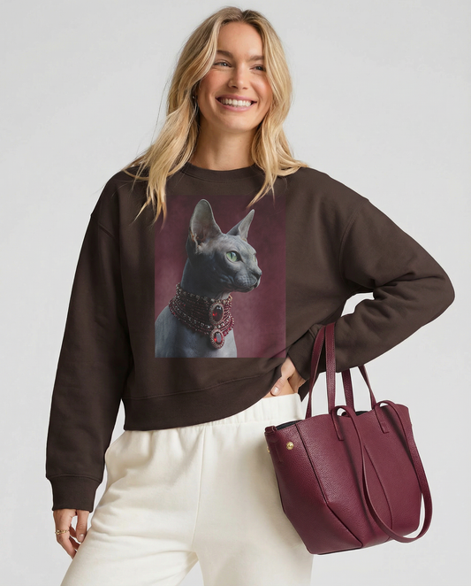 Sweatshirt Sphynx Royalty - Camale