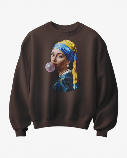 Sweatshirt Pearl Bubblegum da Camalestore, com tecido confortável, cor rosa bubblegum e design casual para o dia a dia.