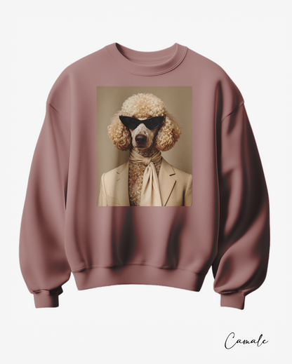 Sweatshirt poodle in Paris - Camale