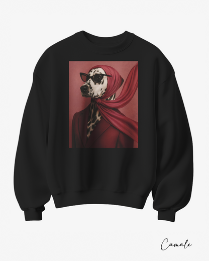 Sweatshirt The Dalmatian Diva - Camale