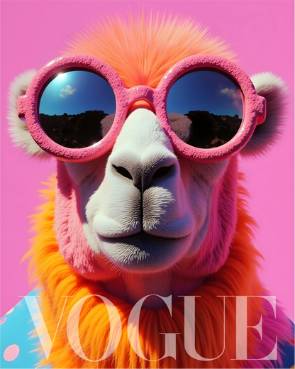 T-shirt Pink Camel Icon