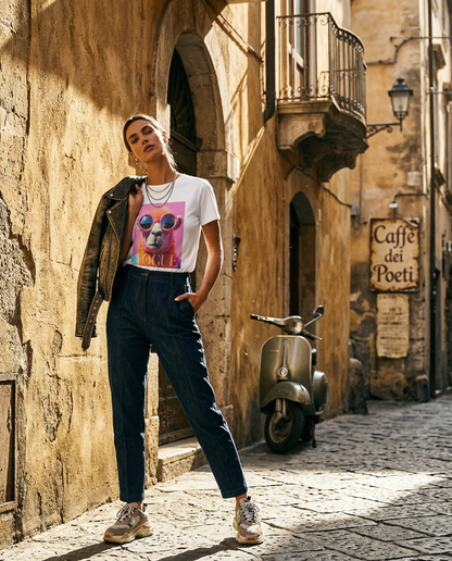 T-shirt Pink Camel Icon