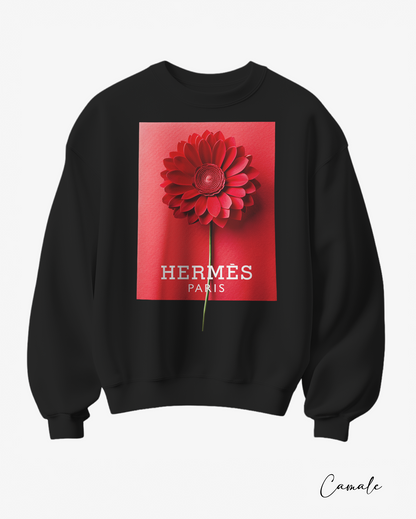 Sweatshirt H Flower - Camale