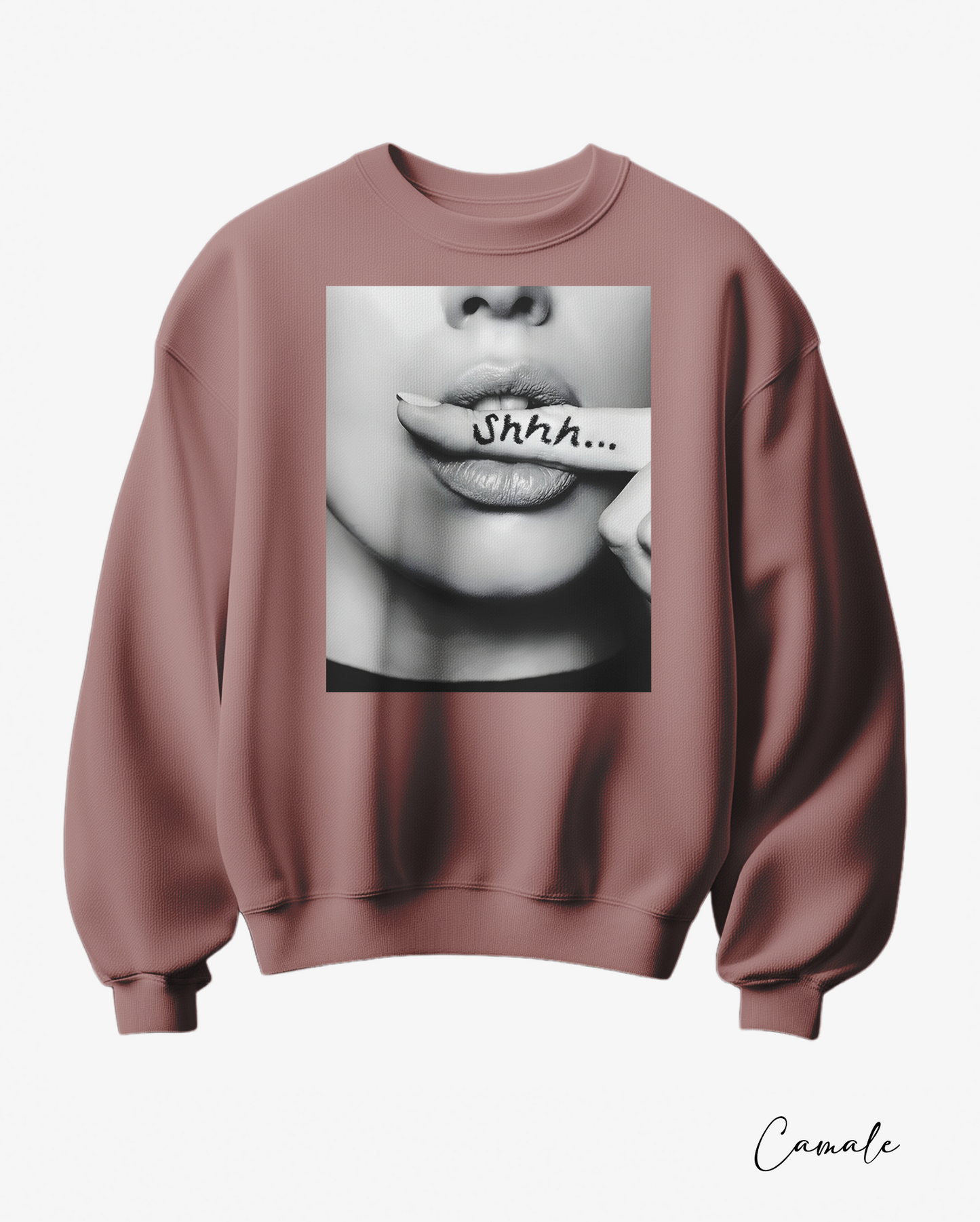 Sweatshirt Shhh - Camale