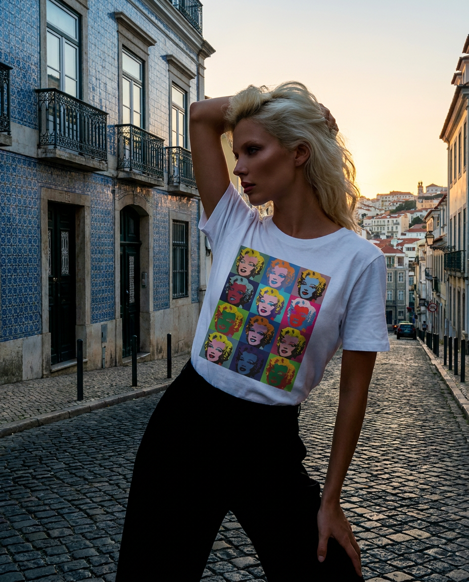 T-shirt Marilyn Grid Colors