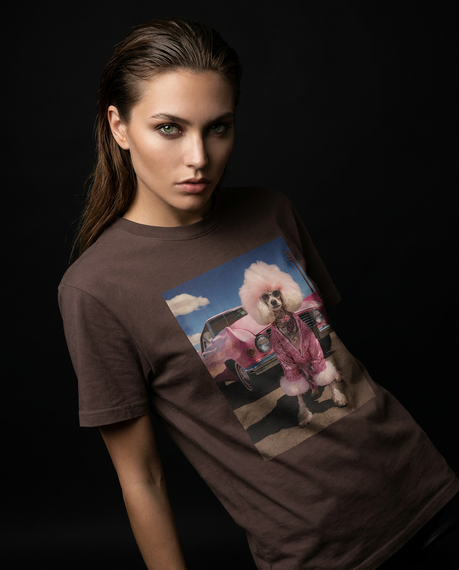 Camalestore camiseta Dream Ride com estampa urban street, estilo moderno e confortável, vista frontal em fundo branco.