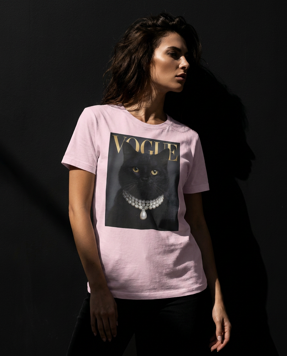 T-shirt Black Cat V