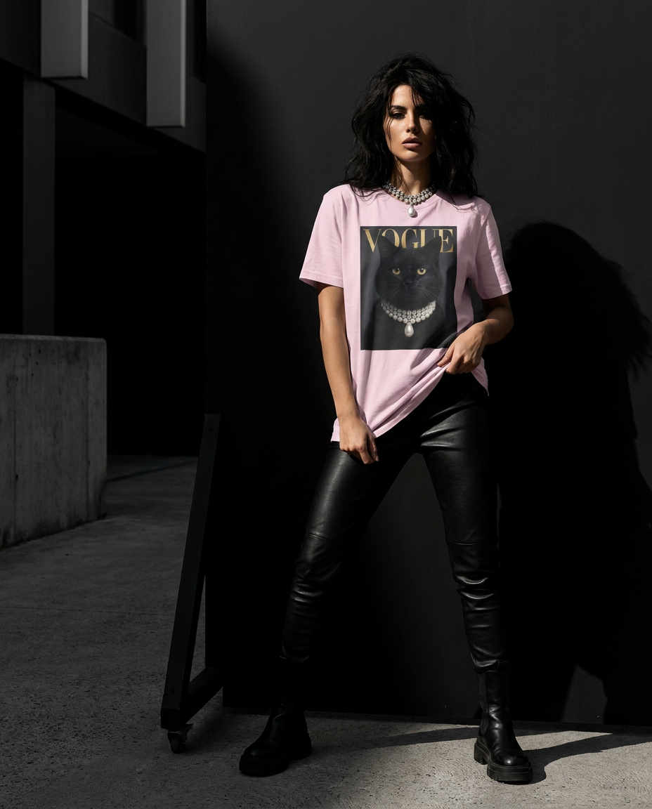 T-shirt Black Cat V