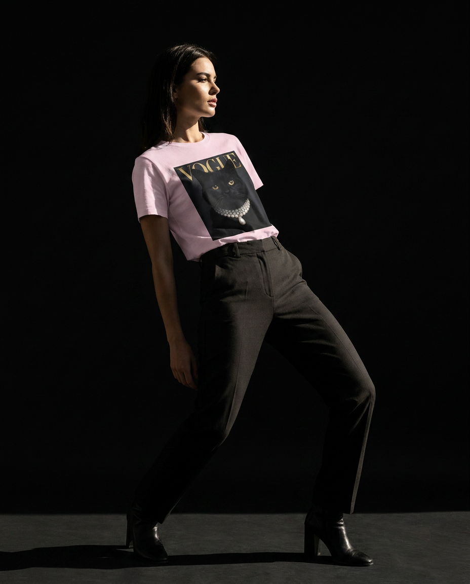 T-shirt Black Cat V