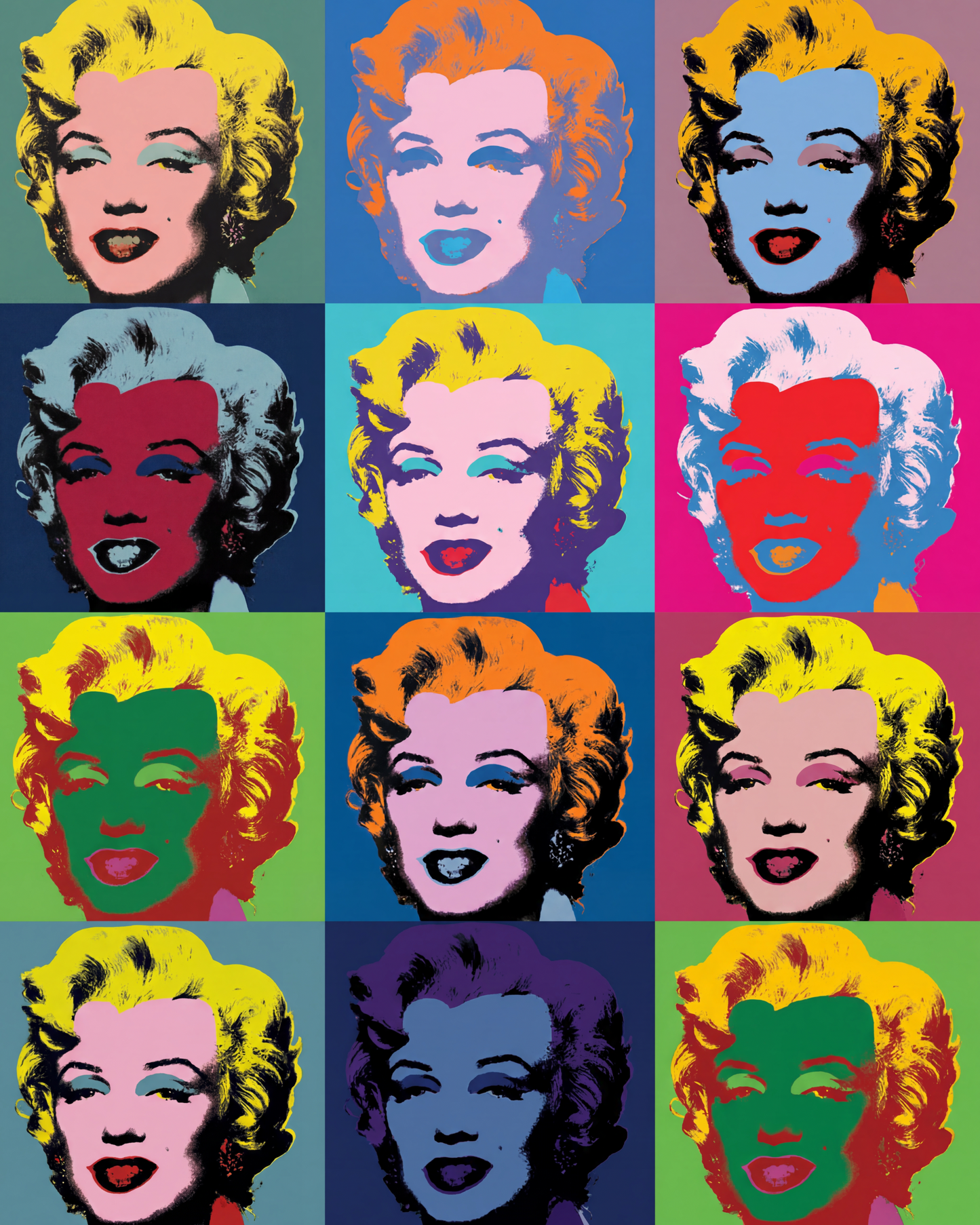 T-shirt Marilyn Grid Colors