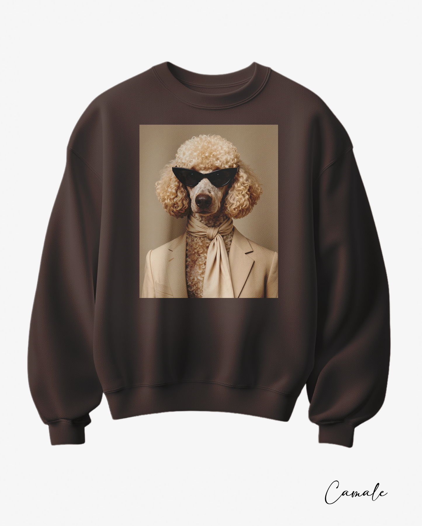 Sweatshirt poodle in Paris - Camale