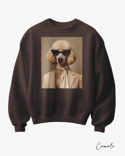 Sweatshirt poodle in Paris - Camale