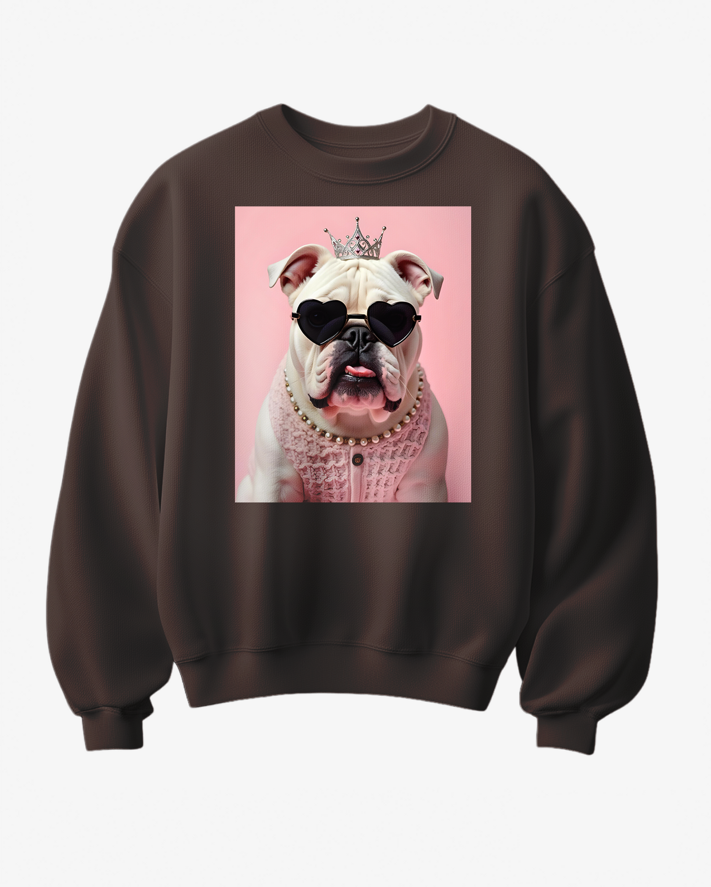 Sweatshirt Buldogue Queen - Camale