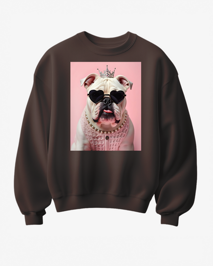 Sweatshirt Buldogue Queen - Camale