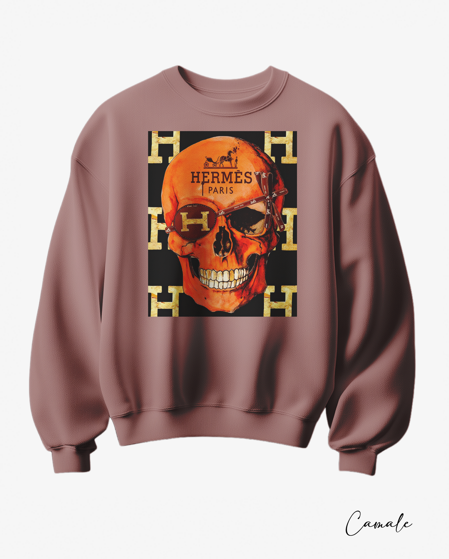 Sweatshirt H Skull - Camale