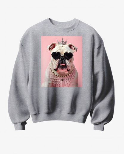 Sweatshirt Buldogue Queen - Camale