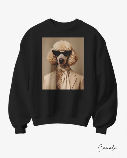 Sweatshirt poodle in Paris - Camale