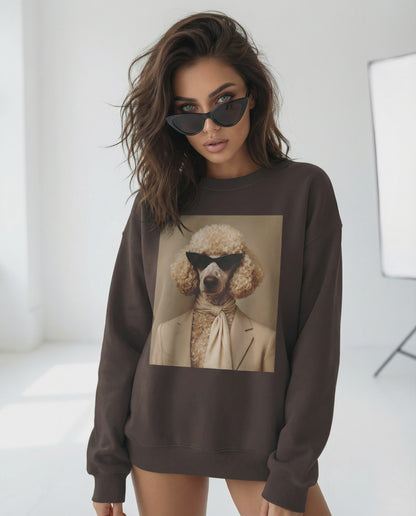 Poodle sweatshirt in Paris